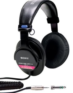 Sony MDR-V6 Studio Monitor Headphones with CCAW Voice Coil